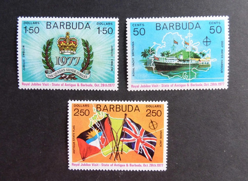 Barbuda 1977 silver jubilee - barbuda,