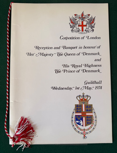 Antique guildhall menu - guildhall, royal