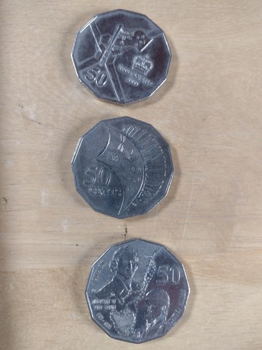Australia 50cents coins - australia, coins.