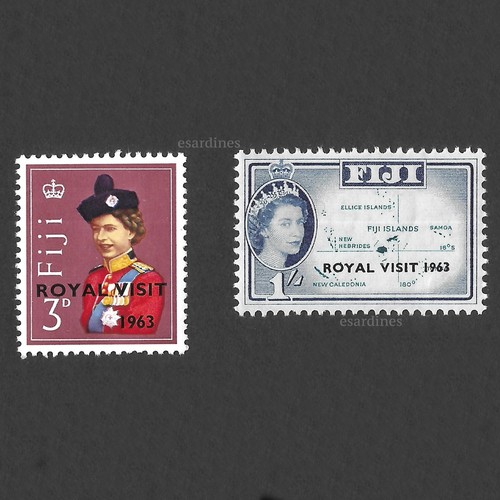 Fiji 1963 qeii royal visit - :,