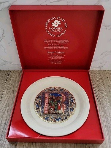 Hornsea christmas plate 1981 - hornsea,