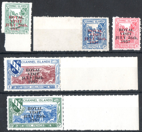 Herm island 1957 qeii - herm, royal